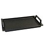 Eurolux Premium Grillplaat met roestvrijstalen handvatten 41 x 24 x 2,5 cm, geribbeld