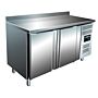 SARO koeltafel met 2 deuren en opstaande rand, model SNACK 2200 TN
