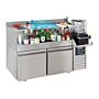 KOELWERKBANK 2 DEUREN MET COCKTAIL BAR STATION