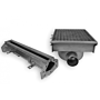 RVS AFVOERPUT 300X265 MET 1 UITGANG TBV SLEUFGOOT