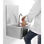 HANDENWASBAK RVS MET KNIEBEDIENING