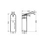 RVS DESINFECTIEPAAL INCL. DISPENSER MET ELLEBOOGBEDIENING