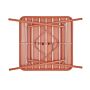 Bolero Terracotta vierkante stalen lattentafel - 700 mm