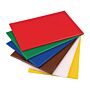 Hygiplas set van 6 HDPE snijplanken met rek en HACCP kleurcode kaart 12(h)x455(b)x305(d)mm