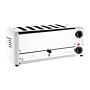 Rowlett Esprit broodrooster 6 sleuven wit - 2 reserve-elementen en 2 tostihouders