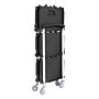 Vogue 3-Laags Opvouwbare Trolley Zwart Klein