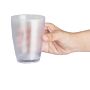Olympia Kristallon polycarbonaat tumblers met reliëf 275ml (6 stuks)
