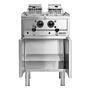 Buffalo 600 Serie Vrijstaande Elektrische Friteuse Met Dubbele Tank 2X 8Ltr