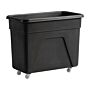 Zwarte polyethyleen trolley medium 67(H) x 81,5(B) x 45,5(D)cm