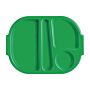 Olympia Kristallon dienbladen met vakken 37,5x27,8cm groen (10 stuks)