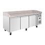 Polar U-Series Bakkerij Counter Koelkast met Granieten Blad 634Ltr