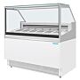 Polar U-Series 6-Pan IJs Vitrine Kast Vriezer