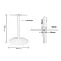 Bolero gietijzeren ronde tafelvoet wit 548(B)x728(H)mm