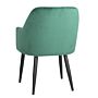 Bolero Lia Velvet stoelen donkergroen (2 stuks)