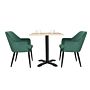Bolero Lia Velvet stoelen donkergroen (2 stuks)
