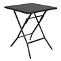 Bolero Vierkante Inklapbare Tafel Zwart 620mm
