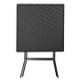 Bolero Vierkante Inklapbare Tafel Zwart 620mm