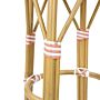 Bolero Parijse Stijl PE Rotan Barkrukken Koraal (2 Pack)