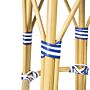 Bolero Parijse Stijl PE Rattan Barkrukken Blauw (2 Pack)