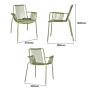 Bolero Melbourne Armstoelen Lichtgroen (4 stuks)