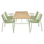 Bolero Melbourne Armstoelen Lichtgroen (4 stuks)