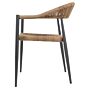 Bolero Eden PE gevlochten rattan outdoor armstoelen naturel (4 stuks)