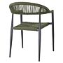 Bolero Eden PE gevlochten rattan outdoor armstoelen groen (4 stuks)
