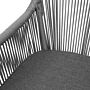 Bolero Bay PE gevlochten rattan outdoor armstoelen antraciet (2 stuks)