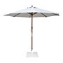Bolero Platte Metalen Parasolvoet Wit - 18Kg