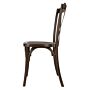 Bolero Manhattan Cross-Back Harsstoelen Donker Hout Effect (Set Van 4)