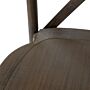 Bolero Manhattan Cross-Back Harsstoelen Donker Hout Effect (Set Van 4)