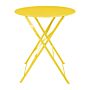 Bolero Perth zachtgele trottoirstijl ronde tafel 600 mm