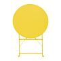 Bolero Perth zachtgele trottoirstijl ronde tafel 600 mm