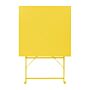 Bolero Perth zachtgele trottoirstijl vierkante tafel 600 mm