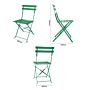 Bolero Perth Bosgroene Stijl Stalen Inklapbare Stoelen (2stuks)