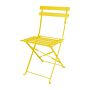 Bolero Perth zachtgele trottoirstijl stalen inklapbare stoelen (2stuks)