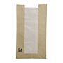 Fiesta Composteerbare Broodzakken met Glasine Venster 320x180x40mm (stuks 1000)