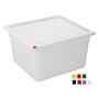 Hygiplas Click PP GN Container 2/3 met deksel & 7 kleurenclips 200mm 16.1Ltr (Set 4)
