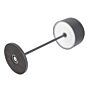 Olympia Siena Tafellamp Ronde Koepel Grijs 300mm