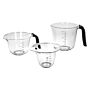 Kitchenaid Maatbekers Zwart (Set 3)