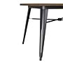 Bolero aluminium outdoor tafel 120x76x76cm donker houtdessin