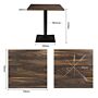 Bolero Complete Tafel Vierkant Donker Hout Effect 700mm