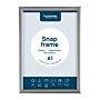 Europel Snap Frame A1 25mm Zilver