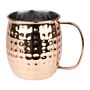 Olympia Barware Gehamerd RVS Koper Gecoate Mokken 440ml