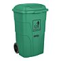 Jantex 120Ltr Container Met Voetpedaal Groen