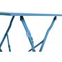 Bolero vierkante opklapbare stalen tafel turquoise 60cm