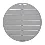 Bolero aluminium tafelblad rond lichtgrijs 580mm