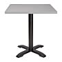 Bolero Aluminium Vierkant Tafelblad Lichtgrijs 700mm