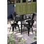Bolero Bistro tafel vierkant 668mm zwart