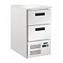 Polar G-serie koelwerkbank met 2x GN 1/1 lades